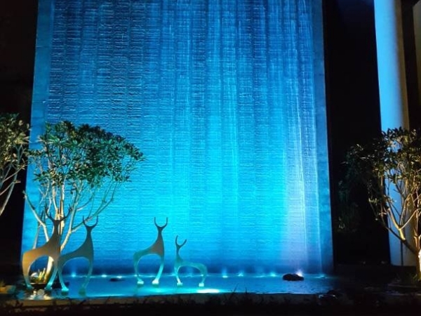 A Water Curtain Lighting Project in Malaysia