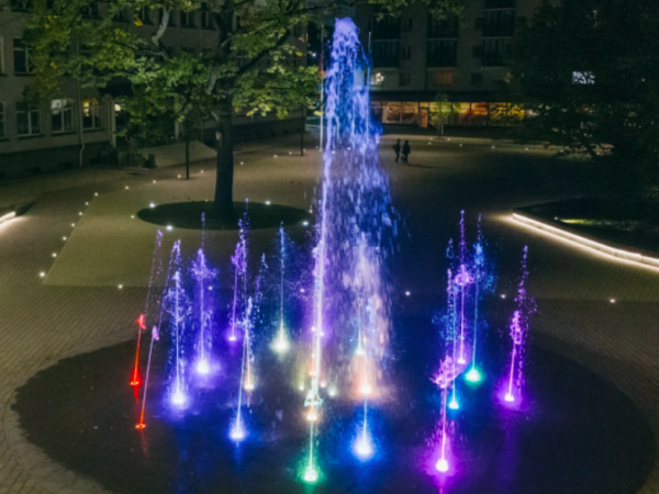 A Fountain Lighting Project in Europe